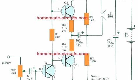 Simple Audio Amplifier Circuit Diagram Using Transistor Pdf - IOT Wiring Diagram
