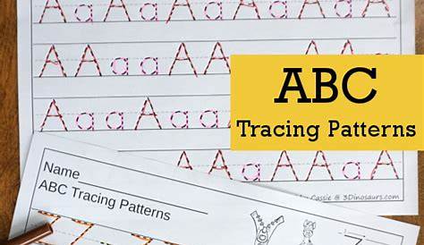 A Fun Handwriting Activity With ABC Tracing Patterns | 3 Dinosaurs
