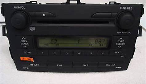 A51844 2009 2010 2011 Toyota Corolla Radio CD Player