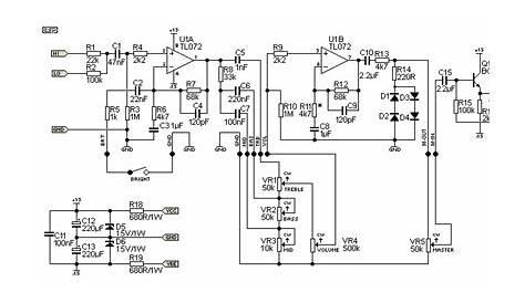 base schematics for a guitar amplifier
