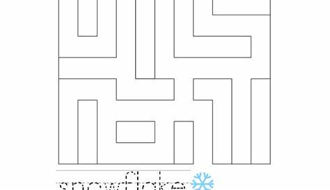 Find the Snowflake Worksheet - Twisty Noodle