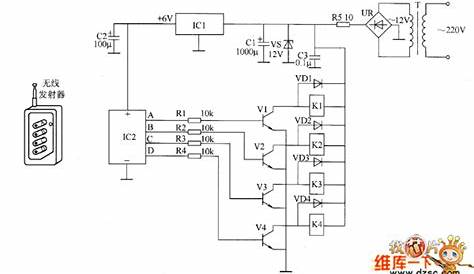 Remote control electric hoist control circuit diagram 1 - Remote