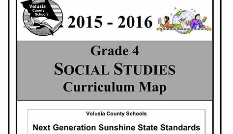 Grade 4 SOCIAL STUDIES Curriculum Map