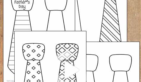 tie printable for father's day