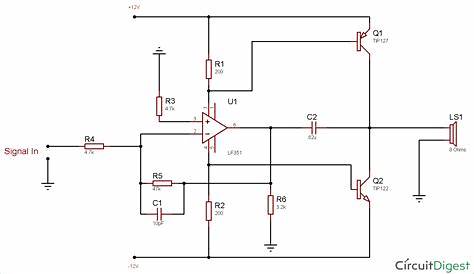 200 watt mono amplifier circuit diagram