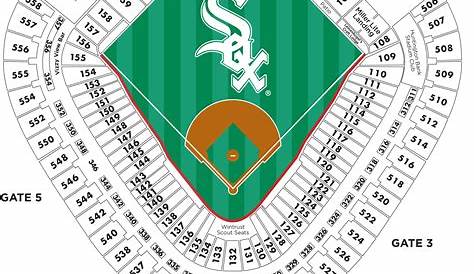 white sox seating chart row