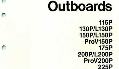 Yamaha 115-225 HP Outboards Service Manual image 1 preview