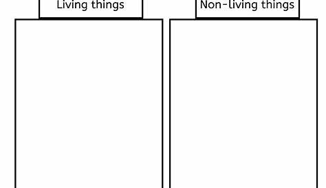 living and non-living things worksheets