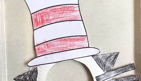 Dr. Seuss Cat in the Hat Paper Plate Kid's Craft with Free Template
