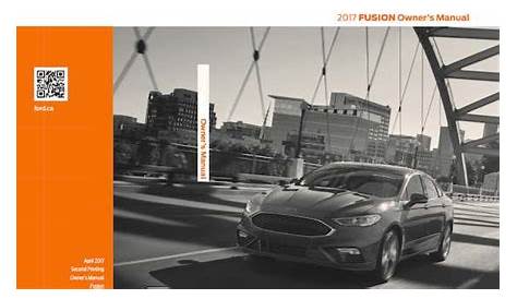 2017 ford fusion manual