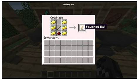 How to make powered rails in minecraft 1.6.2 - YouTube