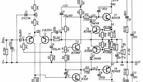 Audio Amplifier 100W with BDX66B, BDX67B