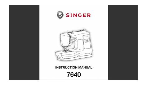 singer 5830 owner manual