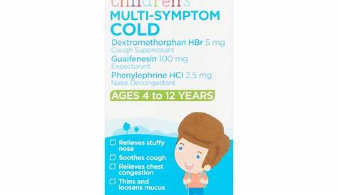 hyland cold and cough dosage chart