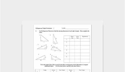 20 Pythagorean Theorem Worksheet with Answers (Word & PDF)