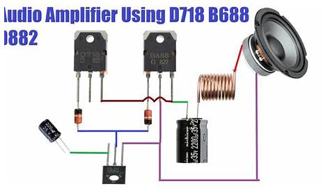 d882 transistor amplifier circuit diagram