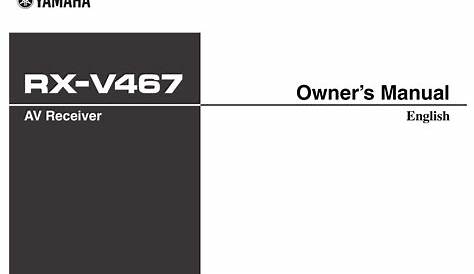 yamaha rx v465 owner's manual basic operation