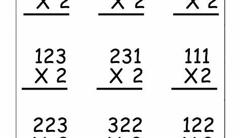 Multiplication – 3 Digit By 1 Digit – Six Worksheets / FREE Printable