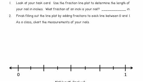 creating line plots with fractions worksheet