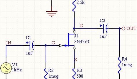 jfet lna circuit diagram