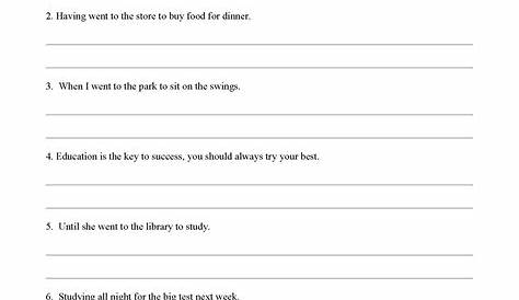 Sentence Fragments And Run-ons Worksheet With Answers - Printable Word