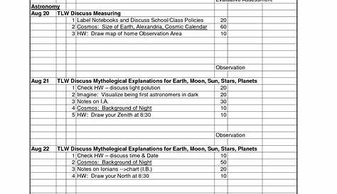 moon calendar worksheet