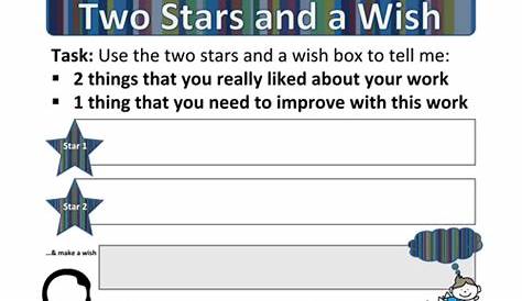 stars and wishes worksheet