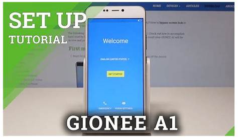 SET UP GIONEE A1 - Activation & Configuration Process - YouTube