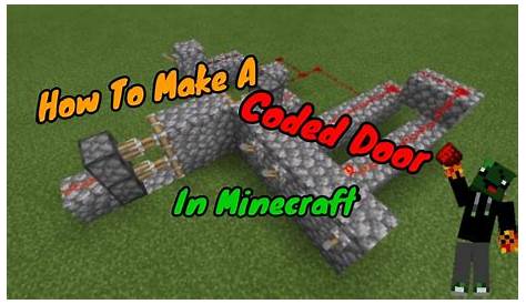How To Build A CODED DOOR In Minecraft | Minecraft - YouTube
