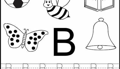 letter b trace worksheets