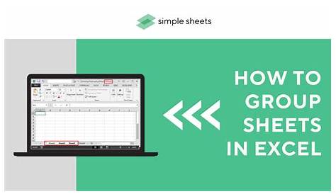 ungrouping worksheets in excel