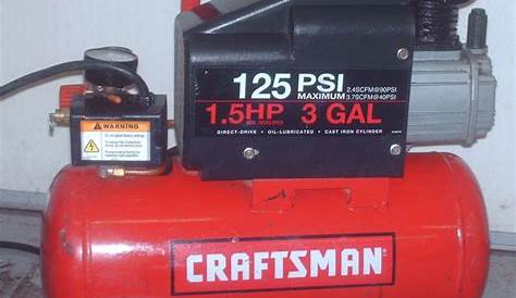 Craftsman 125 PSI air compressor in Marysville, KS | Item 1102 sold