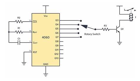 ic 4060 timer circuit diagram