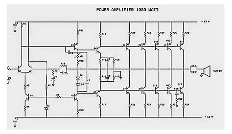 circuit diagram of power amplifier