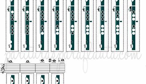 Flute fingering chart | Flute | Pinterest | Flutes, Instruments and Chart