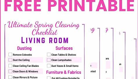 Ultimate Spring Cleaning Checklist + Printable PDF Free!