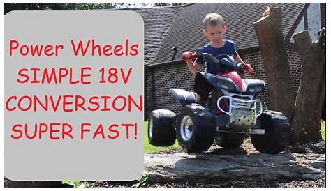 How to Make Power Wheels Faster with Easy 18v Conversion - YouTube
