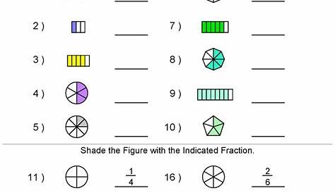 fourth grade fraction worksheet