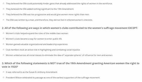 women's suffrage worksheets