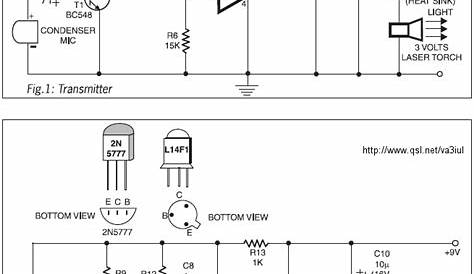 communication with laser beam circuit diagram