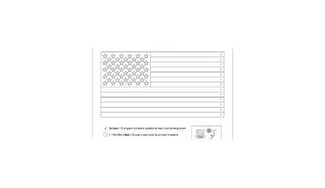 USA flag - Worksheet Shop