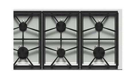 Dacor HPCT466GSLPH 46 Inch Gas Cooktop with 6 Sealed Burners