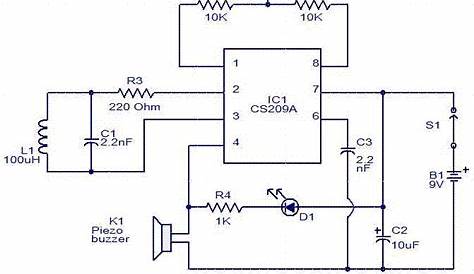 door frame metal detector circuit diagram