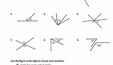 Angle Pairs Worksheet