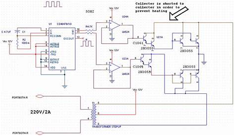 transistor inverter circuit diagram
