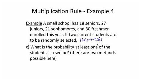 multiplication rule of probability independent practice worksheet answers
