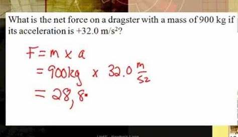 38 newton's second law of motion problems worksheet answers - Worksheet