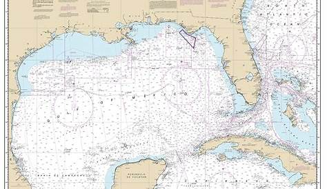 Historical Nautical Chart - Gulf of Mexico 411-08-2013