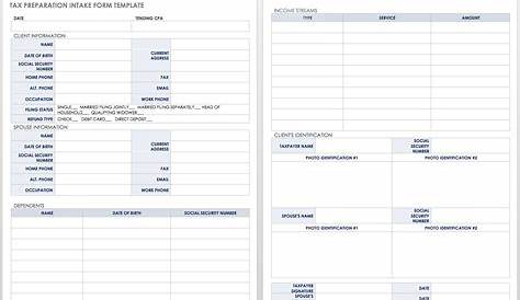 Free Client Intake Templates and Forms | Smartsheet