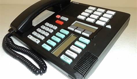 Nortel/Meridian M7310 PBX Black 4-7 Line Telephone with Speaker